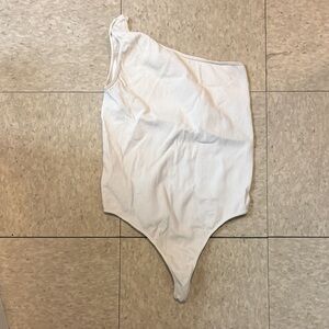 White One-Shoulder Bodysuit